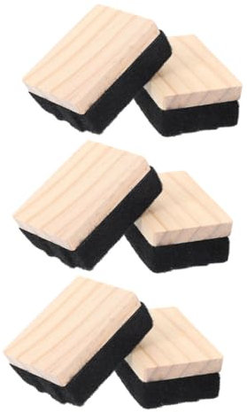 DIYEAH 6stücke Tafelwischer Für Unterricht Holz Filz Tafel Radiergummis Für Tafel Und Kreide Platzsparend Und Langlebig Für Büro Und Schulbedarf