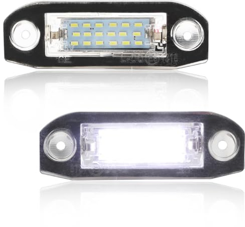 GSOWO LED Kennzeichenbeleuchtung für Vol-vo C30 C70 S40 S60 S80 V50 V60 V70 XC60 XC70 XC90, [Langlebig & Effizient] Hochwertige Can-bus Fehlerfrei 18 SMD Nummernschildbeleuchtung, 2 Stücke
