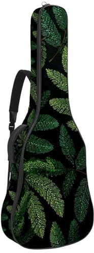 Gepolsterte Gitarrentasche mit tropischen Zitrusfrüchten und Blumen, nahtloses Muster, schützende Akustikgitarre, Gigbag für E-Bass, Konzertgitarre, Mehrfarbig 02, 42.9x16.9x4.7 in, Lässiger