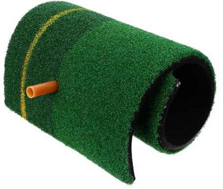ROMISBABA Tapis Entraînement de Golf Portable Tapis de Pratique Épais pour Intérieur et Extérieur avec Tee Aide à Amélioration du Swing et du Putting pour Débutants et Joueurs Avancés