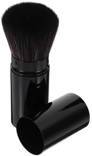 HINTRMENT Brocha para Rubor Grande Retráctil, Brocha de Maquillaje para Dama, Cepillo Cosmético Portátil para Polvos, Herramienta Multifuncional para Uso Diario y Viaje