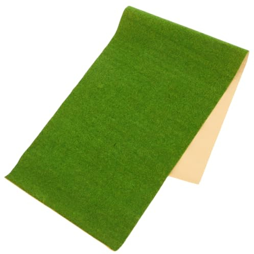 HOMOBABE Realistischer Kunstrasen Teppich Modellbau Grasmatte für DIY Landschaftsbau Basteln Sandtisch Deko Flexible Zuschneidbare Grasfläche für Garten und Balkon