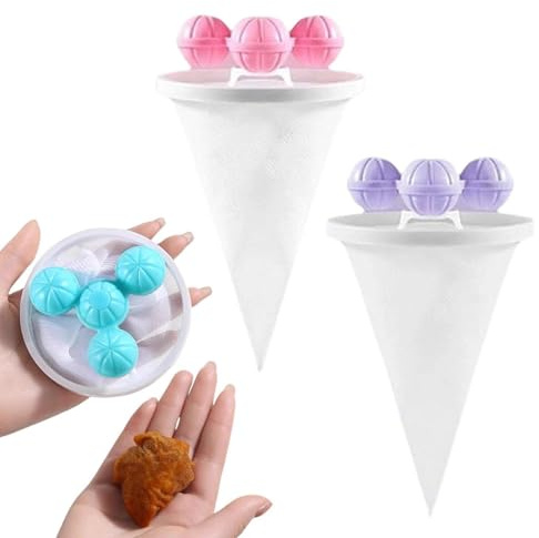 Dog Hair Remover Washing Machine 9.5x9.5x16cm Lint Remover PP Floating Pet Hair Filter Bag Reusable Laundry Mesh HairCatcher Protects Clothes From Tangles Ideal For Pet Bedding Blankets Home