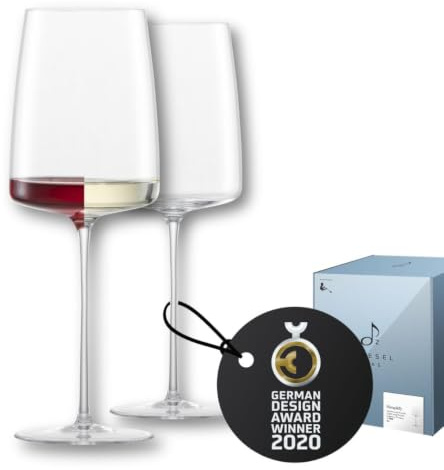 Zwiesel Glas Weingläser Simplify leicht & frisch (2 Stk) | in Handarbeit mundgeblasenes Weinglas für leichte Rosé und Weißweine, hochwertige Tritan®-Kristallgläser für Wein