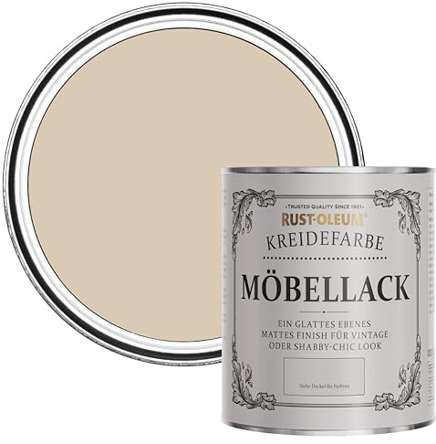 Rust-Oleum Shabby Chic hellbraun Vintage Kreidefarbe für Möbel, wasserbasiert, geruchsarm - Warmer Ton 750ML