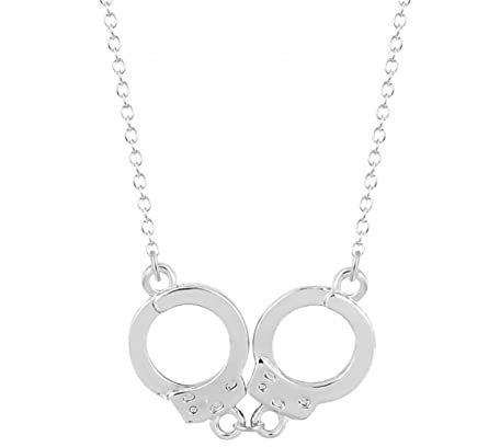 Halskette Handschellen Anhänger Halsketten für Frauen Muster Frau Liebe Spiel Liebe Schmuck Weihnachts-