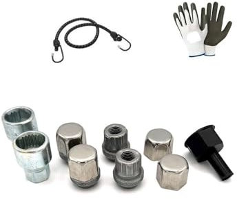 KOMPATIBEL MIT Honda Jazz, Civic, HR-V, FR-V dal - (DB3) BOLZEN DIEBSTAHLSICHERUNGSSTIFT FÜR Auto BOLZEN FÜR STAHLFELGE 4 Schrauben+2 SCHLÜSSEL