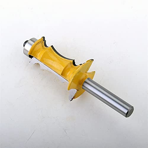Wood Milling Cutter Woodworking Tool 1pc 8mm Shank 1-1/2 Miter Frame Molding Router Bit Line Door Tenon Cutter for Woodworking Tools Bearing Milling Cutting Tool