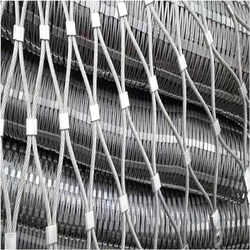 Sicherheitsnetz Schutznetz Wire Mesh Anti-fällt Balkon Treppe Geländer Net Außen Patios Zaun-Netz, Anpassbare Größe (Color : 10cm/1.5mm, Size : 4x8m(13.1x26.2ft))