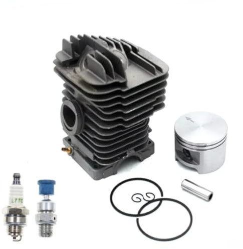 Set di candele di decompressione con anello stantuffo cilindro, foro 49 mm, compatibile con motore per motosega STI MS390 039 MS290 MS310 1127 020 1213