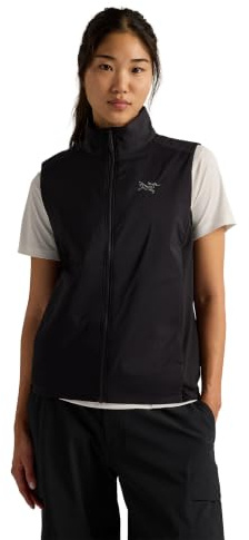 Arc'teryx Atom Vest - Gilet da donna con isolamento sintetico, caldo, uniforme quando si bagna, nero, taglia L