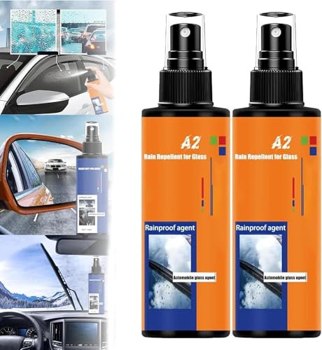 Limpiador antivaho y a prueba de lluvia para coches, limpiador de ventanas para coches, revestimiento repelente de vidrios para parabrisas, nanoquitalluvia, para cristales interiores de automóviles, e