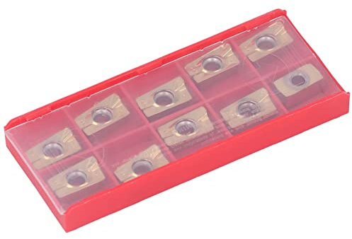 Herramientas de Torno de Carburo, Herramientas de Corte de Torno de Metal 10PCS Insertos de Torneado Insertos de Carburo Recubiertos Herramientas de Corte de Fresado de Torno CNC