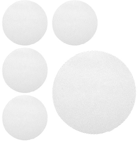 5pcs Silicone Steamer Mat - 8 Inch Non-Stick Mats for Dumplings, Buns, and Dim Sum Cooking, 20cm Bamboo Steamer Compatible Mat for Home Kitchen, Reusable Steamer Liners, Round Mesh Pads