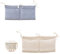 2 Stück Babybett-Organizer zum Aufhängen, 2 Farben, Babyzimmer-Organizer, Kinderzimmer-Hängebett-Organizer, Organizer, Beistellbett-Baby, zum Aufhängen an Kinderbett oder Wickeltisch (Grau + Khaki)