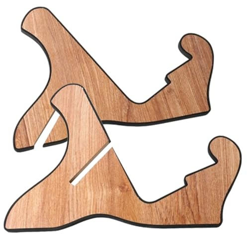 TOPPERFUN Bodengitarrenständer Aus Holz Stabiler Gitarrenhalter Für Vertikale Aufbewahrung Leicht Faltbar Und Tragbar Für Gitarrenpräsentation Zu Hause Musikgeschäft