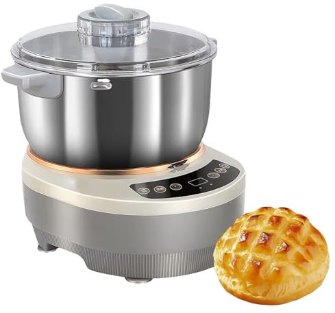 ELIKBH Automatic Dough Kneading Machine, Dough Kneading Machine with Fermentation Function, Dough Maker with Ferment Function, Dough Mixer, with Measuring Cups and Spoons(5L)