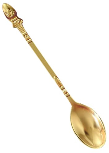 UPKOCH Cucchiaini da Caffè in Lega Oro, Mini Cucchiai Versatili per Dessert e Tè, Design Elegante e Delicato, Facili da Conservare per Uso Domestico