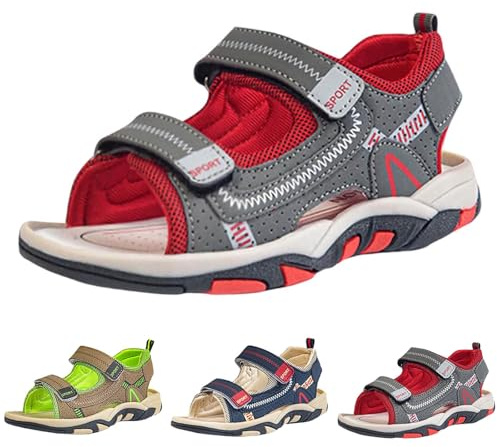 Generisch Sandals Boys Children Summer Shoes Barefoot Sandals Trekking Sandals Comfortable Outdoor Sports Shoes Breathable Girls Jogging Shoes Hiking Sandals Bathing Shoes Adjustable Casual Shoes, H