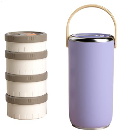 JSGHGDF Bentos - Lonchera apilable de acero inoxidable 304 con aislamiento, portátil, a prueba de fugas, para uso al aire libre, lonchera portátil a prueba de fugas