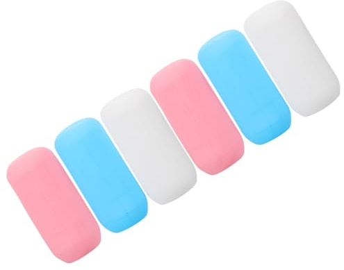 SEWACC Coperture in Silicone per Contenitori da Viaggio 6 Pezzi 22 Cm Resistenti a Perdite Copribottiglie Elastiche Multiuso per Shampoo Lozione Kit Viaggio Personale