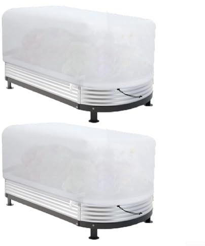 Copertura antigelo in tessuto non tessuto progettata per salvaguardare le piante in vaso dal freddo, supporta il flusso d'aria e dell'umidità per promuovere la salute delle piante (110 x 40 x 45 cm)