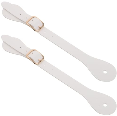 STOBAZA Cinghie per Speroni Western Regolabili in Pelle Artificiale Fibbie, Cinturini per Tallone Supporto Speroni, Accessori per Equitazione Western Uomo e Donna, Equipaggiamento