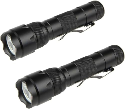 BESTSUN Piccola torcia, confezione da 2 torce a LED super luminose, potente 500000 lumen singola modalità torcia elettrica, torcia portatile, torcia tattica impermeabile per campeggio