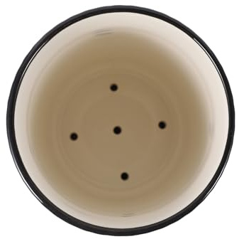 HIAKDOFT Porta Bacchette in Ceramica Bianca Multiuso, Contenitore per Utensili da Cucina Scarico Inferiore, Organizer Compatto per Casa, Ristorante e Hotel