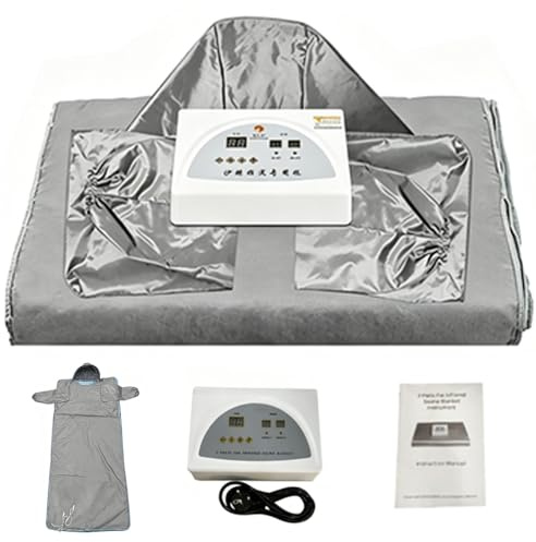 Manta multiusos for sauna de infrarrojos lejanos, dispositivo de relajación y adelgazamiento for el hogar con características de fundas, estilo con capucha, for centros de bienestar, viajes