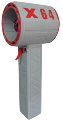 Soffiatore per foglie senza fili X64 Ventilatore Violento Turbo Jet Fan Motore Brushless Portatile Da 64 Mm Spinta 0.53kg/s Velocità Del 52m/s Condotto Industriale Soffiato(White-Red)