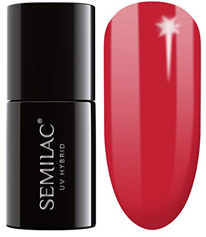 SEMILAC Gel Nail Polish 231 Girl On Fire - Full Coverage Gel Polish - Soak Off Easy To Use LED/UV Nail Lamp - Long Lasting Manicure and Pedicure up to 3 weeks