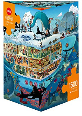Heye Submarine Fun, Oesterle Puzzle, Grey: 1500 Teile (Dreiecksschachtel Puzzle Heye)