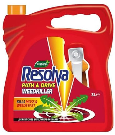 Resolva 20300516 Path & Drive Ready to Use Weed Killer 3L, Natural