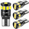 AGLINT T10 LED Bombillas CANBUS 12SMD Super Brillante W5W 501 194 168 2825 para Coche Posición Interiores Domo Mapa Cortesía Matrícula Luces 12V 6500K Blanco 4Pcs