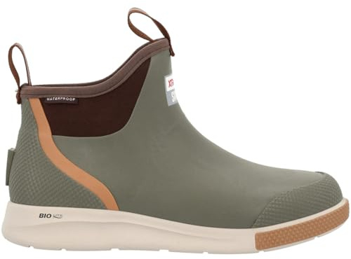 XTRATUF Men's Ankle Deck Boot Sport, Olive, Size 11(M)