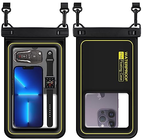 Krulaco Wasserdichte Handytasche, schwimmend, 21,6 cm (8,5 Zoll), IPX8, Handy-Trockentasche, Halterung für iPhone 15, 14, 13, 12, 11, Pro Max, XS Plus, X, Galaxy, Samsung, Handyschutz für Urlaub,