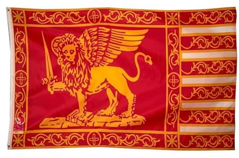 Grand drapeau de la République de Venise - 9,5 x 1,5 m (sans mât) - Drapeau Italie