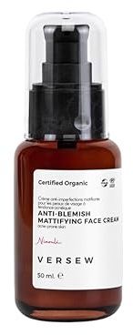Versew Bio Vegan Anti Blemish Creme - Effektive Korrektur für Pigment- und Altersflecken, Anti-Aging und Aufhellung bei dunklen Flecken mattierende Creme (50 ml)