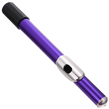 CORHAD Flötenmundstück Flöte Kopfrohr Zubehör Für Flötenmundstücke Metallmundstück Für Flöte Für Blasinstrumente Flötenkopfgelenk Aus Metall Ersetzen Violett Abs-kunststoff