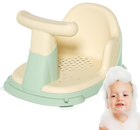 Rrlihjgu Asiento de bañera para bebé,Asiento de baño para bebés,Asiento para bañera de bebé con ventosas | Asiento de baño sentado para bebé de 6 18 meses, asiento de baño para niños, baño para bebé