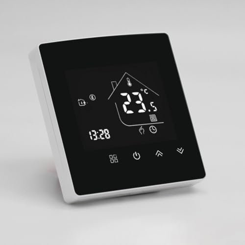 Thermostat intelligent programmable, adapté pour la surveillance du chauffage au sol électrique des chaudières à gaz TRV et chauffe-eau, température réglable de 5 à 60 ℃ (chauffage électrique)