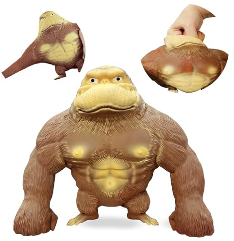 HuaMuDM Gorilla Antistress, Giocattolo Antistress Gorilla, Antistress Morbidi Squishy, Scimmia Indistruttibile, Gorilla Stress Toy， Gorilla Latex Monkey Toys