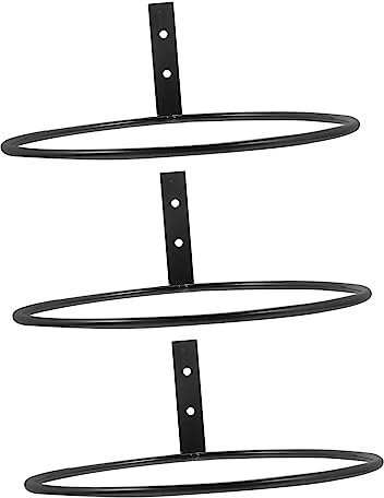 Sosoport 3stücke Wandmontierte Pflanzenhalter Aus Metall Blumentopfstütze Mit Ring Robuste Pflanzenhalterung Für Balkon Garten Und Innenräume Platzsparend Für Vertikales