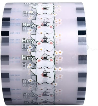 ZPSHYD Pellicola in plastica usa e getta per tazze da tè e latte di soia, 100 pezzi, compatibile con tazze, materiale alimentare