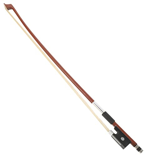 SOIMISS Handmade Wooden Violin 1/4 Bow with Horsetail Hair, Comfortable and Well Balanced Practical Violin Bow for Violinists and Children