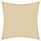Brigros - Tenda Ombreggiante Esterno Quadrata In HDPE 180gr/m2 Con Anelli Inox, Anti-UV, Con Borsa, Telo Parasole Per Esterni Dimensioni 3x3, 4x4, 5x5, Vela Ombra Giardino (Beige, 5x5)