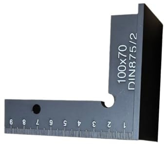 Holzbearbeitungslineal Messwerkzeug Aluminium Quadratisch Mit Sitz Präzision Rechter Lineal Positionierungsblock Layout Labormessung