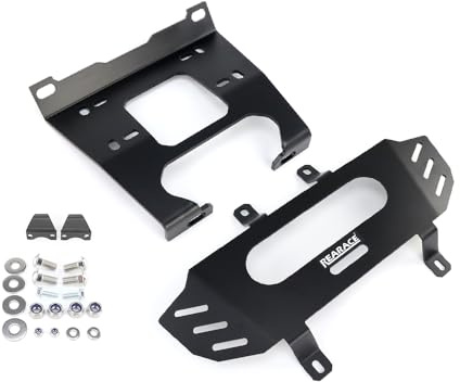 REARACE Winch Mount, Winch Mounting Plate Bracket Fit for Polaris RZR XP 1000 / XP 4 1000 2019-2023