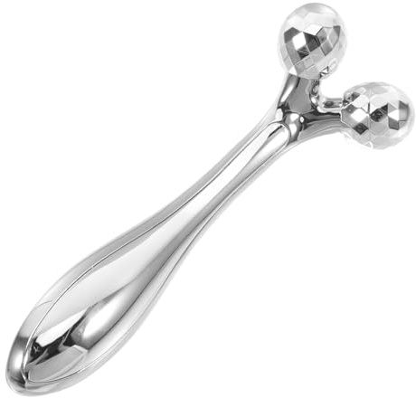 Hemobllo Massaggiatore Viso Antirughe a Rulli 3d Portatile Microcorrente, Rullo Per Massaggio Antirughe Del Viso e Contouring, Dispositivo Rassodante Per Tutti i Tipi Di Pelle Adatto a Casa e Viaggio